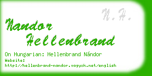 nandor hellenbrand business card